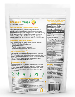 FRS Healthy Energy Pineapple Mango Soft Chews 30 count